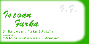 istvan furka business card